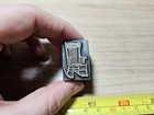 Vintage Letterpress Printing Block Antique Wood Rocking Chair Furniture 