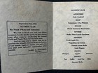1931 San Quentin Prison Olympic Club Luncheon Menu