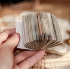 100pcs book Material Book Retro Memoir Series Tear-off Handbook Decorative Paper