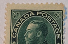 Canada Postage   King George V   Green 1    Stamp   Cancelled posted   C 1930 s  1