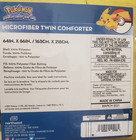 Pokemon Twin Comforter Microfiber 64x86 Pikachu Charmander Eevee Squirtle Kids