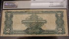 1899  2 Dollar Bill Mini Porthole Silver Certificate Note Pmg F15 883-dnfm