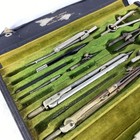 Vintage German Precision Drawing Draughting Drafting Set With Case