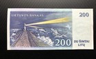 Lithuania 200 Litu 1997 P-63 Prefix Ab