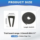 1 8  Rubber Edge Trim 6 6ft For Keen Edge Sheet Metal Car Doors Hatches