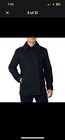 Pea Coat Jacket Double Breasted Dress Coat By Alpine Swiss Mason Mens Wool Blend