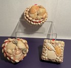 Vtg Nautical Ocean Sailors Valentine Sea Shell Folk Art Jewelry Trinket Box  3 
