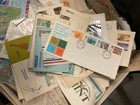 Worldwide-over 4 Pounds stamps On Dealer Cards old Covers postcards used mh mnh