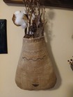 Handmade Cross Stitch Sampler Bag  Primitive Finished Piece