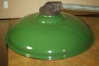 Vintage Jackson Green And White Porcelain Enamel - Gas Station -  Barn Lamp
