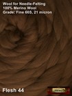 Hr044-030-fs Morezmore Brown 30g 1oz Merino Needle Felting Wool Roving