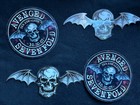 Avenged Sevenfold 2007 Sticker lot Of 4   skull Bat    Free Flag Sticker
