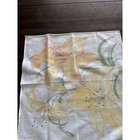 8 Vera Neumann Vintage Linen Napkin Lily Floral Yellow Orange Mid Century Modern