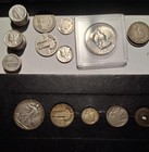     mixed  lotof 33  90  Silver Coins Us Scrap  4 55 Face    25c Canada 80  Silver