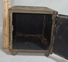 Antique Ornate Cast Iron Still Safe Deposit Coin Bank W center Door Combo Dial
