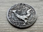 Cambodia  1847  Tical Silver Coin Rare Km 37 