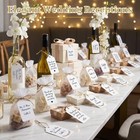  100pcs Gift Tags With String Attached  2 X 4 Inch Kraft 100pcs Large White