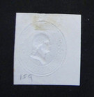 Us Stamped Envelope U159 3c 1874-86 Cut Square Green  2