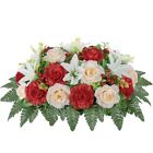 Cemetery Headstone Flower Saddle -outdoor Grave Decorations    mixed Saddle Of 