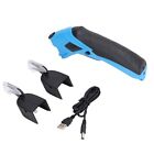 Battery Operated Cordless Electric Scissors For Fabric Leather Cardboard 2 Blade