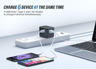 Universal Travel Adapter International Power Plug Adapter With 3 Usb-c   