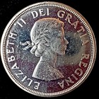1964 Charlottetown Quebec Centennial Silver Dollar  0 600 Asw  Proof Like Cameo