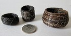 3 Miniature Tohono O odham Horse Hair Baskets  C 1990