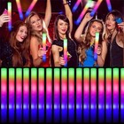 100-500pcs Led Foam Glow Sticks Multicolor Light Up Baton Wands Concerts Party