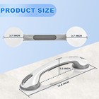 Grab Bars For Bathtubs And Showers 2-piece Set 16-inch Suction Cups Heavy-dut
