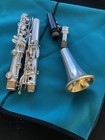 C  G  Conn 624n-b  armored  Bb Silver Metal Clarinet Elkhart Vintage Rare