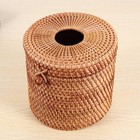 Rattan Tissue Box Toilet  Cover Wicker Decorative Holders With Lid For1952