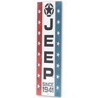Jeep Banner Vertical Metal Sign - Vintage Jeep Wall Decor For Garage  Shop Or   