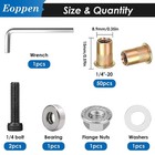 50pcs 1 4-20 Rivet Nuts Set With Hand Tool Carbon Steel Threaded Insert Kit