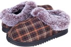Womens Fuzzy Slippers With Memory Foam Insole Slip On Indoor Outdoor House Shoes