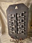 Antique Industrial Foundry Mold     Double-sided Abstract Wall Art C 1900s