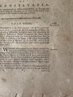 1787 Colonial American Legal Document Laws Of Pa Pre Constitution Thomas Mifflin