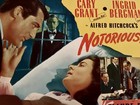 Vtg 1954 Notorious Original Half Sheet Poster Alfred Hitchcock Cary Grant R54