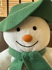 The Snowman Eden Raymond Briggs Plush Stuffed 15  Green Hat Scarf