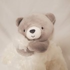 Carter s Just One You Gray Teddy Bear White Security Blanket Lovey Bear Print