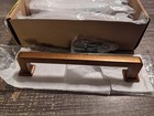 6 Pack Antique Brass Solid Cabinet Pulls  5 Inch Hole Centers Drawer Handles