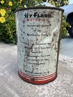 Vintage Hy-flash 1 Qt Metal Motor Oil Can Full Mouren-laurens Los Angeles Full