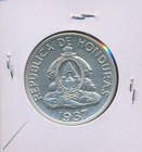 Honduras - 1937 Silver Lempira -  4443