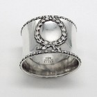 Napkin Ring Wreath Cartouche Gorham Sterling Silver No Mono