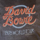 Vintage David Bowie 1978 The Lows heroes World Tour Tee Shirt Sz M