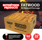 Fatwood Fire Starter Sticks  Fireplace   Campfires  50 Lbs - Firewood Starters F