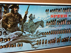 Speer Trapper Sign   Chart -- Pictures 85 Shells In 3-d -- Old Sign - Dated 1992