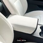 Universal Lether Car Armrest Cover   Color  White