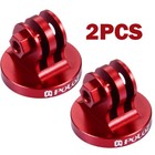 2pcs Cnc Camcorder Aluminum Tripod Mount Adapter For Gopro Hero 6 5 4 3 Red