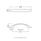 Franklin Brass Modern Curve 3  Cabinet Pulls  Dark Oil Rubbed Bronze  10-pack