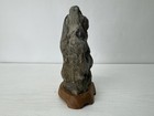 Y10448 Okimono Suiseki Natural Viewing Stone Wooden Stand Japan Antique Interior